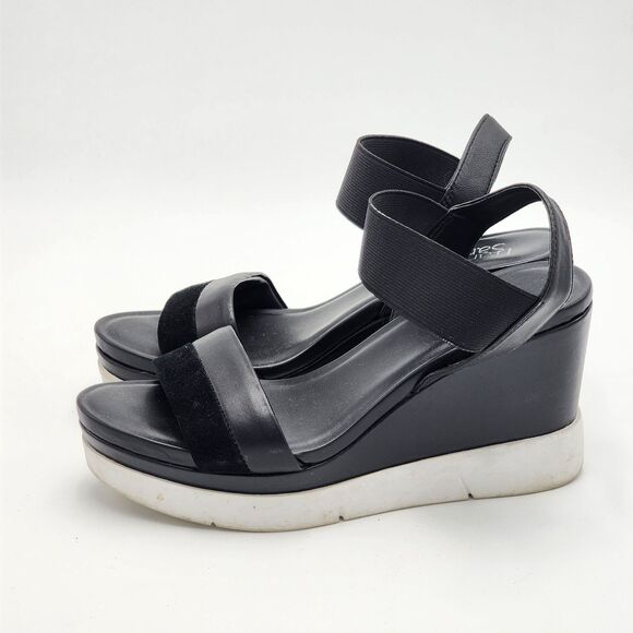 Franco Sarto Kashmir Leather Wedge Sandals Size 7.5 - Picture 4 of 10